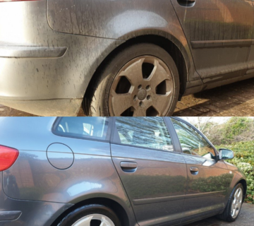 before and after photo of our car wash near me