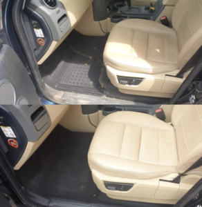 Inside before and after of deep vacuum service