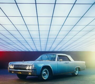vintage car after recieving a car polishing and detailing service