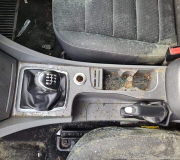 The inside of a car covered with mould build up from resting during lockdown