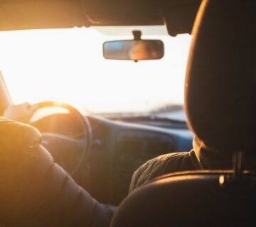 the interior of a car going on a roadtrip