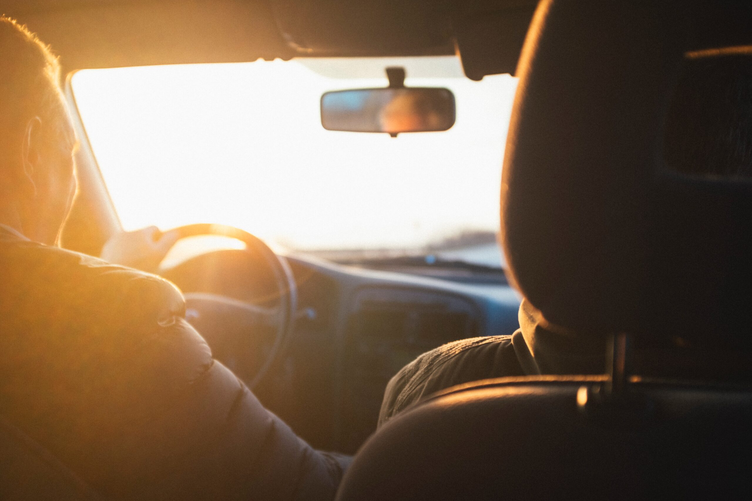 the interior of a car going on a roadtrip