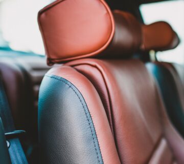 A car with stunning leather seats